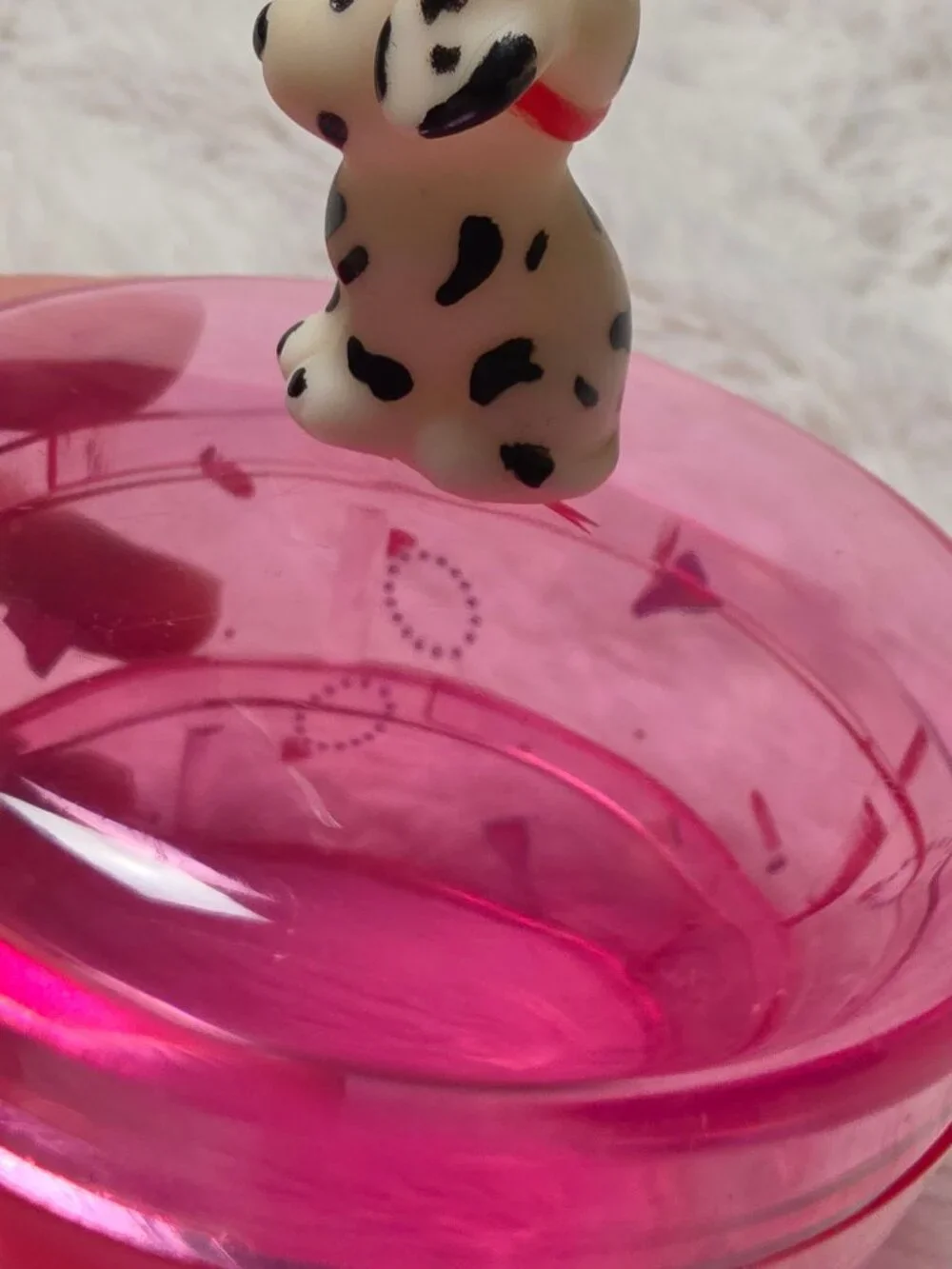Vintage 1990 Sanrio Spottie Dottie Pink 2-Tier Jewelry Trinket Box Case Plastic